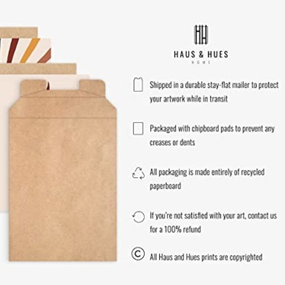 Set of 3 Mid Century Modern Wall Art Prints Boho - Picture 4 of 7